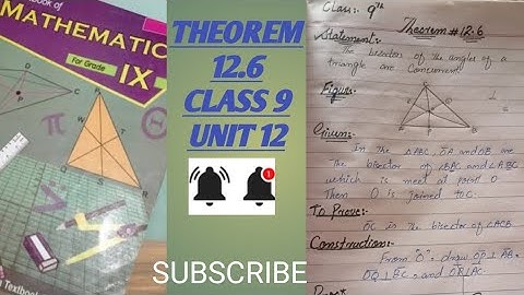 THEOREM 12.6CLASS 9 UNIT 12