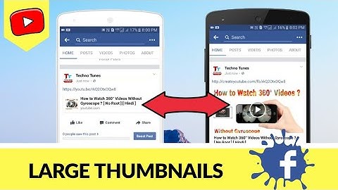 How To Post Youtube Videos On Facebook With Large Image Thumbnail ?