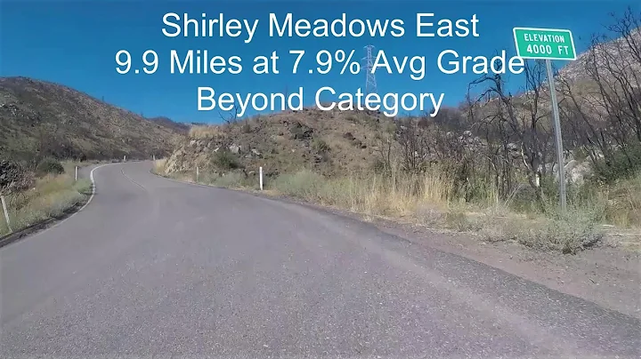 Shirley Meadows East CA Road Bike Climb