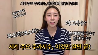 세계 주요 주가지수!! 이것만 알면 끝!!!