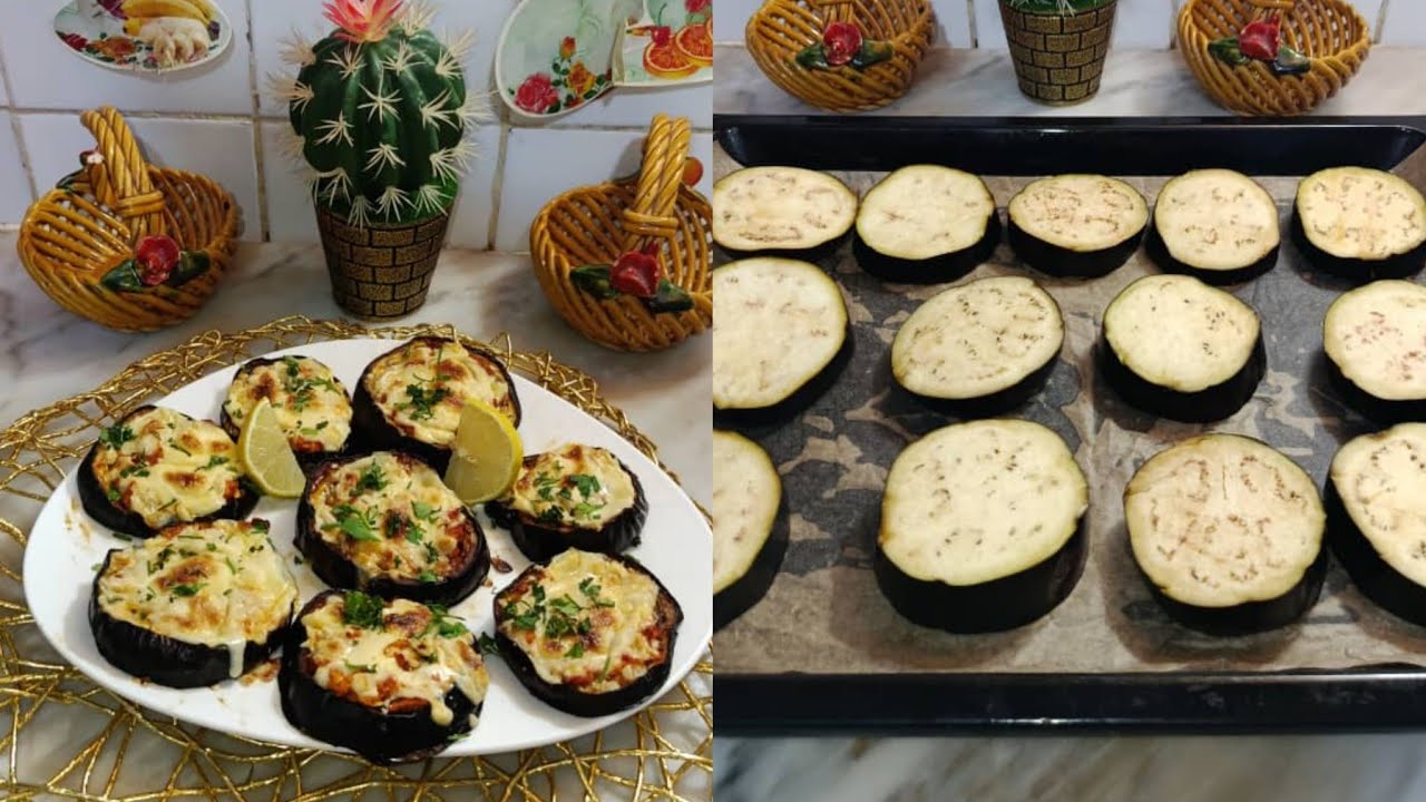 بطريقة سريع باذنجان بدون قلي محشي في الفرن من كثرة البنة  كملوه كامل وقالولي عاوديه 