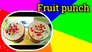 Fruit Punch in Tamil/Fruit Desert Recipe in Tamil with English subtitles