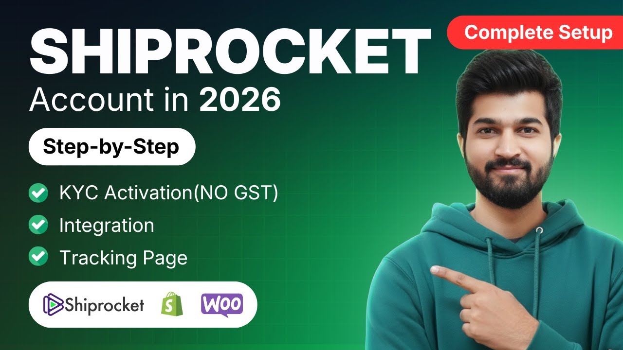 Create  Shiprocket Account in 2026 | Shopify & Woocommerce 