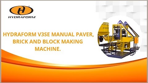 HYDRAFORM V3SE MANUAL PAVER, BRICK AND BLOCK MAKING MACHINE.