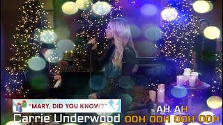 Mary Did You Know? By Carrie Underwood (Karaoke\/Instrumental\/Minus One)