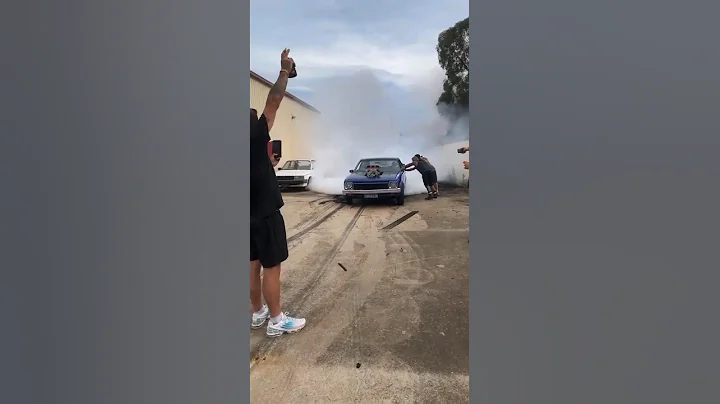 Blown Holden Torana burnout