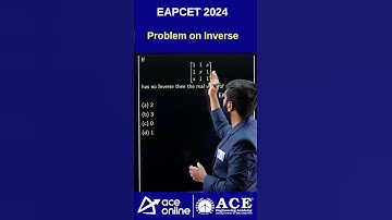 #eapcet2024 | #problems on #inverse #mathematics #eapcetpreparation | #aceonline