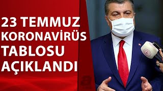 Sağlık Bakanlığı 23 Temmuz cuma kovid-19 vaka ve vefat tablosunu açıkladı