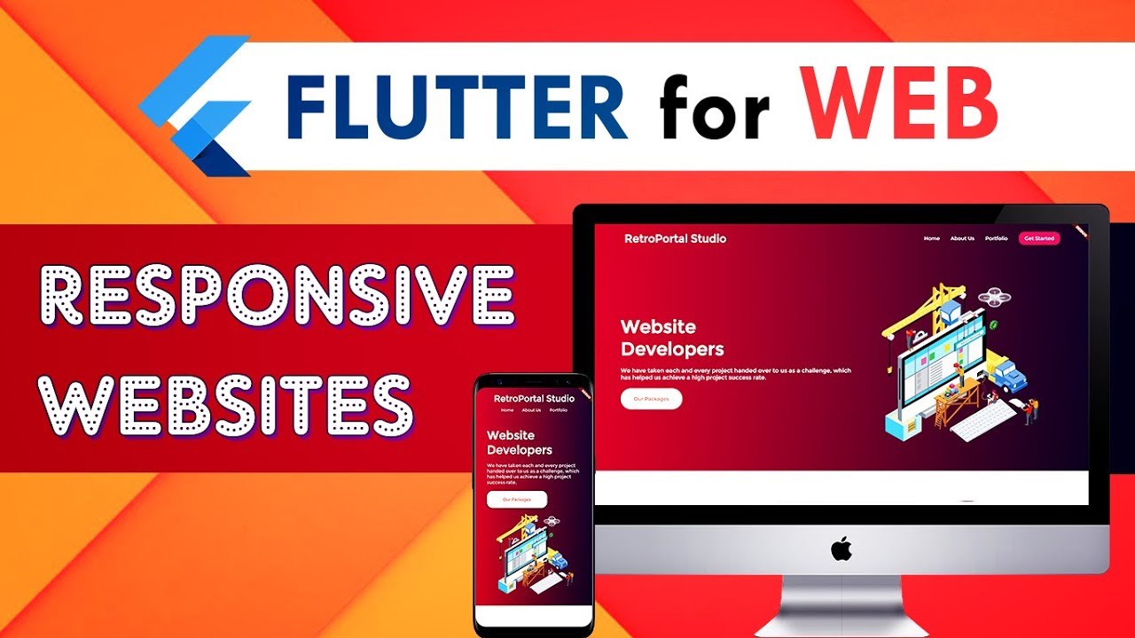 Flutter Web Building A Responsive Website In Flutter Flutter Ui Design Tutorial Youtube