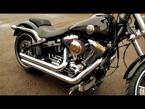  Harley Davidson Softail Breakout Exhaust Sound YouTube