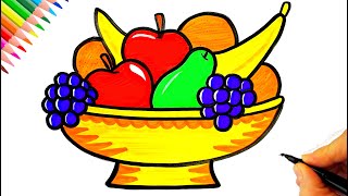 Sepette Meyveler Çizimi 🍌🍐🍎🍇🍊 Meyve Çizimi - Kolay Çizimler - Easy Drawing - How To Draw Fruits? Sepette Meyveler Çizimi 🍌🍐🍎🍇🍊 Meyve Çizimi - Kolay Çizimler - Easy Drawing - How To Draw Fruits?
