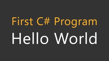 3 - C# Tutorial For Beginners in Hindi/Urdu  - How To Write Your First C# Program - Hindi/Urdu