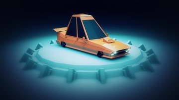 [Part 1] Low Poly Car Turntable - Cinema 4D