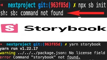 [SOLVED] sh: sb: command not found storybook React js/Next js