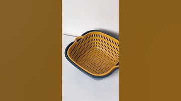 Combo 3 rổ rửa rau hai lớp tiện dụng – thiết kế thông minh giúp rau củ nhanh ráo nước,