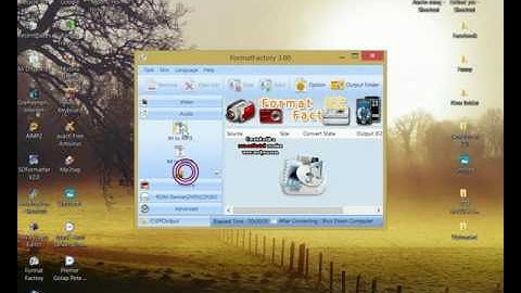 How to convurt audio song to format factory