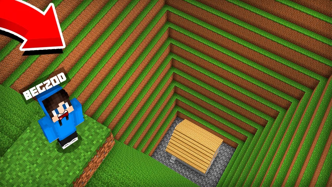 CHUQURLIKDAGI UYNI ICHIDA NIMA BOR EKAN 😮 | BEGZOD MINECRAFT