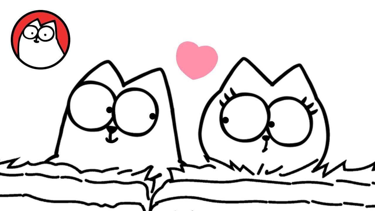 Head Over Heels (A Valentines Special) - Simon's Cat | BLACK & WHITE