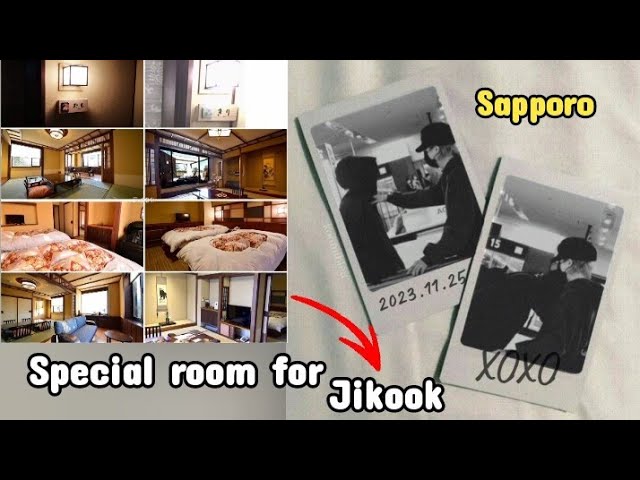 Jikook Sapporo Hotel room where they stayed class=