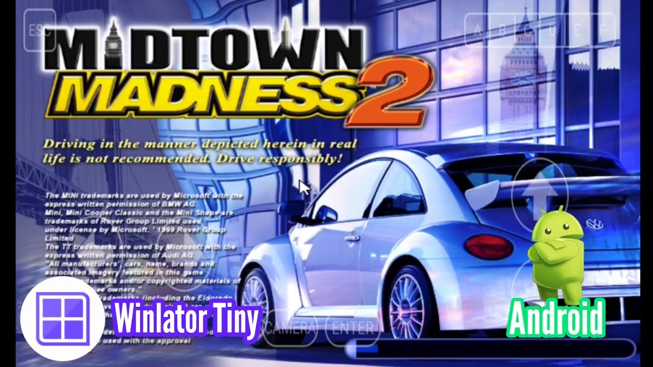 Midtown Madness 2 | Winlator Tiny | Android | GPU Mali-G57 | Realme Note 50