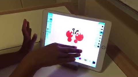 Symmetry of mini beast butterfly using TUX paint