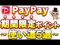 裏技あり！PayPayポイント「期間限定ポイント」の使い道5選