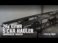 Walk Around: 26K lb Gooseneck GVWR 5 Car Hauler Trailer | Texas Pride