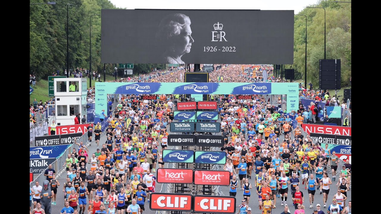 Relive this amazing day.  Here are just some of the highlights from a very special 2022 Great North Run.  Click 'SHOW MORE'.


Thank you to the thousands of runners, volunteers and spectators, who respectfully came together under the very sad and special circumstances in which the 2022 #GreatNorthRun took place.

It was a fitting tribute to the Queen, to honour her life and service, whilst also celebrating people raising much needed funds for worthy causes.

Congratulations to all of our 2022 runners!  You were simply brilliant.