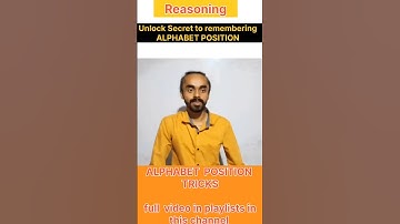 unlock the secret to remembering alphabet position #ssc #rrb #shorts #reasoning