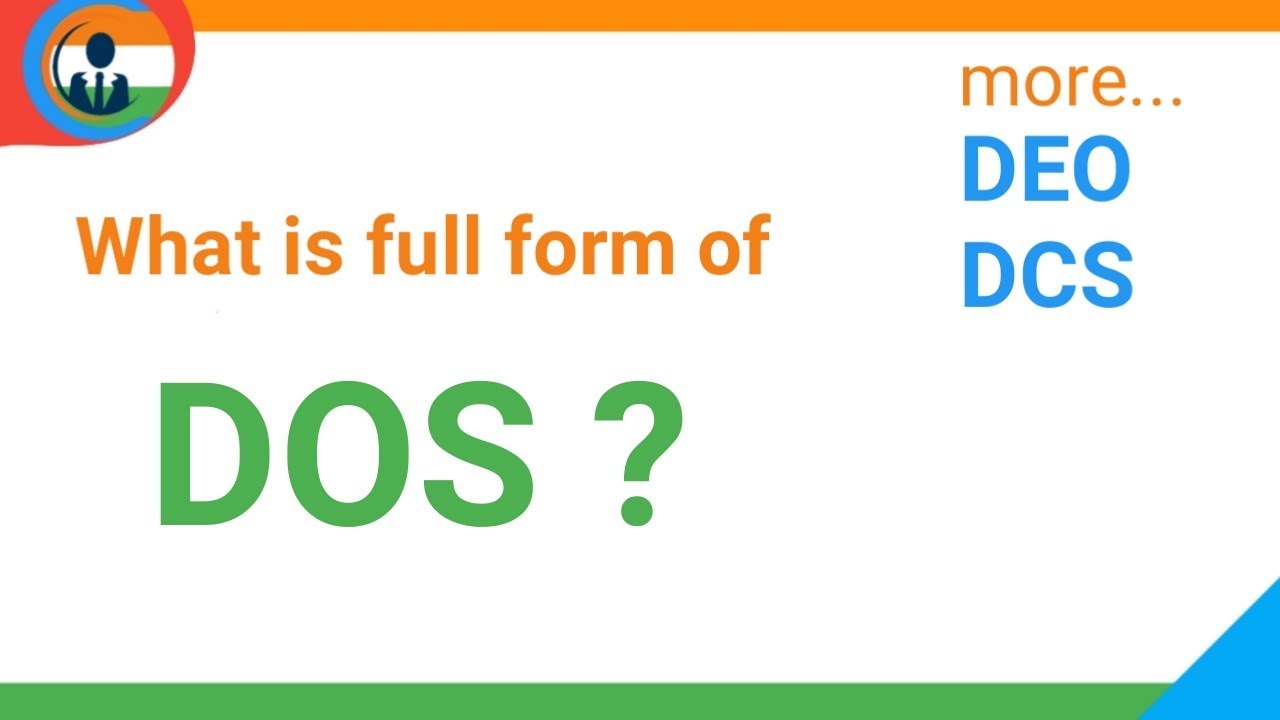 MANish Part 5 Full Form Of DOS DEO And DCS YouTube manish-part-5-full-form-of-dos-deo-and-dcs-youtube