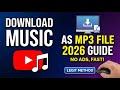 How To Download Music From YouTube As MP3 File - (2026 Guide)