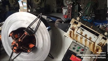 How to make stainless steel forks by automatic cutlery manufacturing machine