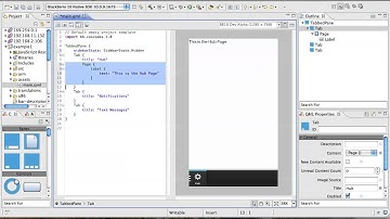 BlackBerry 10 Cascades NDK: TabbedPane in QML