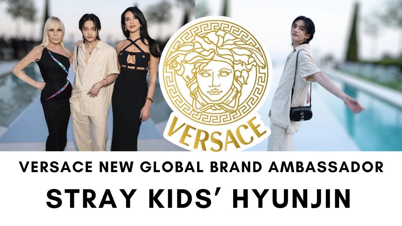 Stray Kids' Hyunjin as Versace New Global Brand Ambassador 😍 #straykids  #hyunjin #kpop 
