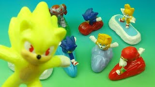 2021 SONIC THE HEDGEHOG 2 SET OF 8 McDONALDS HAPPY MEAL MOVIE TOYS VIDEO REVIEW