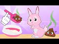 BABY PETS 💩🚽 Ruby the rabbit learns how to poo in the bathroom