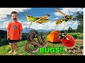 Caleb Bug Hunt Camping Adventure! Catching Bugs at the Playground with Mommy!