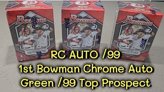 Big Hits  1st Look  2024 Bowman Baseball Blaster Boxes! 2 autos, 3 total numbered cards