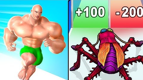 Muscle Rush vs Insect Domination Run 3D - Max levels ( NOOB VS PRO VS HACKER VS GOOD )