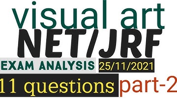 net/jrf visual art me aye hue questions ka full analysis//11 question/25/nov/2021/part-2