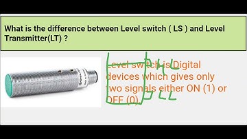 Difference between level switch and level transmitter #instrumentation