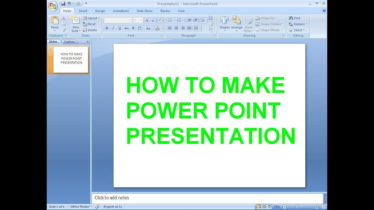 how to create a powerpoint presentation youtube