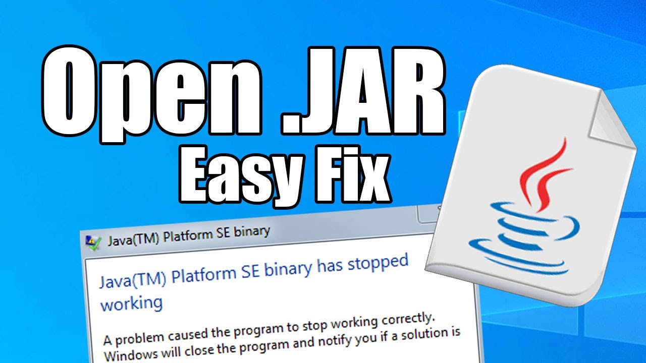  New How to open Java files in Windows - Run .JAR Files