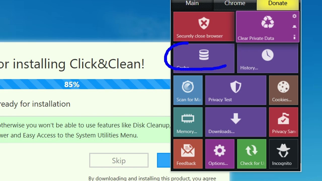 Click&Clean Google Chrome Extension – One Click History, Cache & Cookies Cleaner