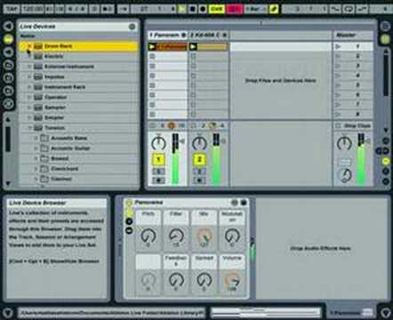 Ableton Live sidechaining with auto filter.