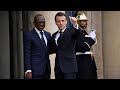 Le prsident bninois patrice talon en visite de travail en france