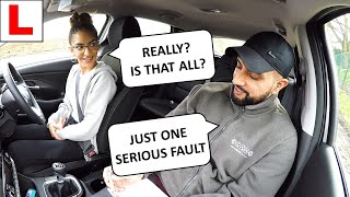Can't Believe She Failed Because of ONE Driving Fault | DRIVING TEST FAIL