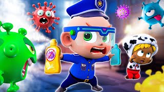 Baby Police Beat The Virus  |  Save Little Baby  | NEW✨ Nursery Rhymes For Kids