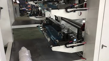 4 color flexo printing machine in line with paper bag making machine or film blowing machine