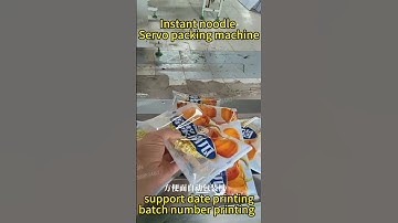 Automatic Instant noodle servo packing machine  #anjinfoodmachinery #foodmachinery #foodfactory